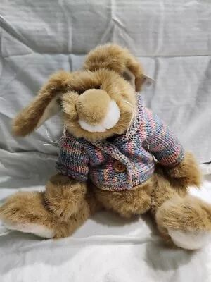 Vintage 1997 Mary Meyer Bunny Plush W/ Knit Sweater Rabbit Easter Spring Stuffed • $24.95