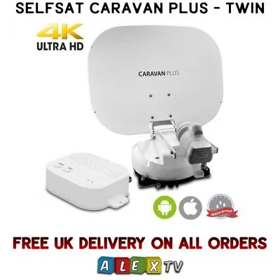 Selfsat Caravan Plus Twin LNB Auto Satellite Dish With IOS/Android Control • £1299.99