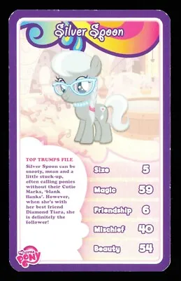 1 X Info Card My Little Pony Silver Spoon - R128 • $2.70