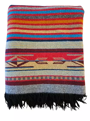 Pendleton Chimayo Fringed Jacquard Throw Blanket 60 X 62  EUC • $119.99