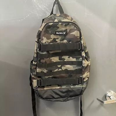 Hurley No Comply Camouflage Backpack Camo Skateboard Surf • $50