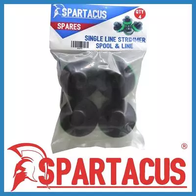 Pack Of 4 Spartacus SP267 Strimmer Spool & Line Fits Qualcast & Draper Models • £11.99