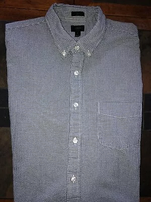 Mens J. Crew Slim Long Sleeve Microcheck Seersucker Button Up Shirt Large LG  • $17.99