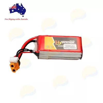 $34.99 • Buy 3s 11.1v 1300mAh 45C Lipo Li-Po Battery W/ XT60 Plug For RC FPV Drone Heli Car