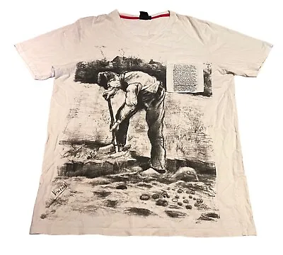 Van Gogh Museum Amsterdam The Digger 100% Cotton T-Shirt Top Tee M (K4) Pocket • £14.99