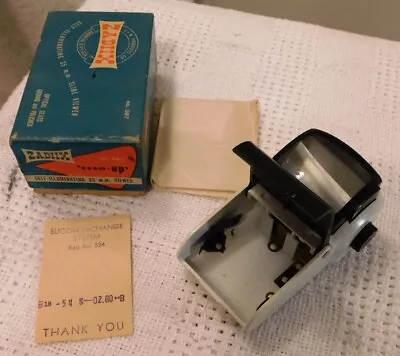 Vintage 1954 ZADIIX  35mm Slide Strip Viewer With Box J & M Products USA  • $14
