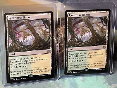 (2) X MTG Razorverge Thicket Phyrexia: All Will Be One (ONE) RARE 257/271 NM/M • $4.99