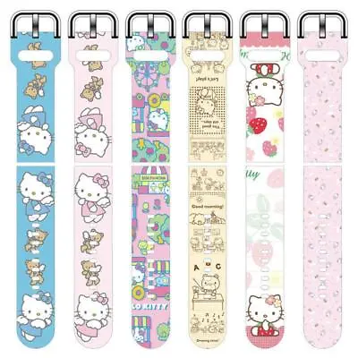 For Samsung Smart Watch Strap Band Kawai Hello Kitty Silicone Printed Cute Anim • $37.78