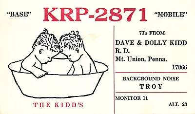 Mt. Union Pennsylvania KRP-2871 QSL Radio Card Postcard • $1.49