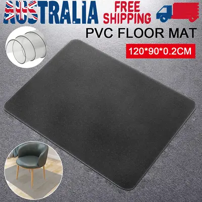 Chair Mat Office PVC Carpet Floor Protectors Home Room Computer Work 120X90CM • $29.90