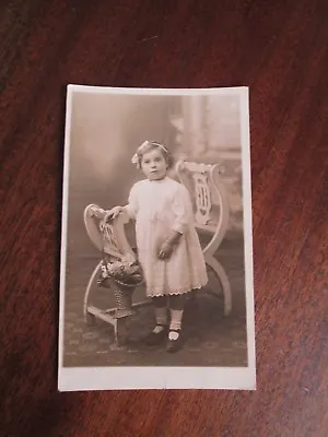 Old Photo Of A Little Girl By D.r.jones Photo Artist 92 Market St Manchester. • $3.78