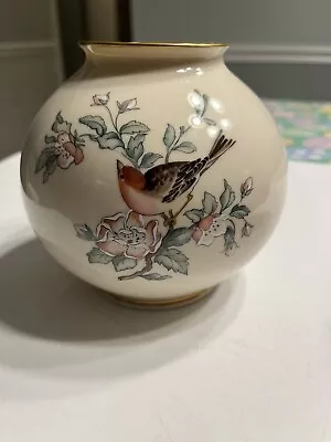 Vintage Lenox Serenade Bird Flowers Globe Vase  • $24.99