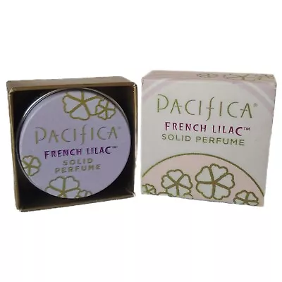 Pacifica French Lilac Sold Perfume Round Tin .33 Oz New In Box W/ Defect On Tin • $45.99