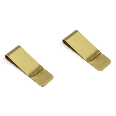 $6.77 • Buy 2pcs Retro Vintage Brass Money Pouch Clip Wallet Credit Cash Holder Clip
