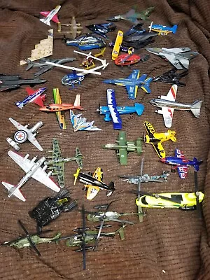 DIE-CAST Matchbox Helicopters And Air Planes Lot Of 35 Loose  • $30