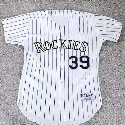 Vintage Colorado Rockies Jersey Snyder #39 Mens Russell 44 White MLB Made In USA • $49.99