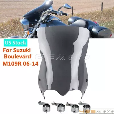 Motorcycle Windscreen Front Windshield Cover For SUZUKI BOULEVARD M109R 2006-14 • $189.99