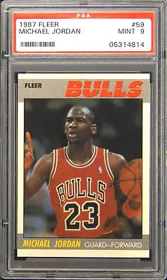 1987 Fleer #59 Michael Jordan PSA 9 • $1400