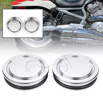 Motor Chrome Swingarm Pivot Bolt Covers For Harley Night /Street /V-Rod VRSCAW • $24.68