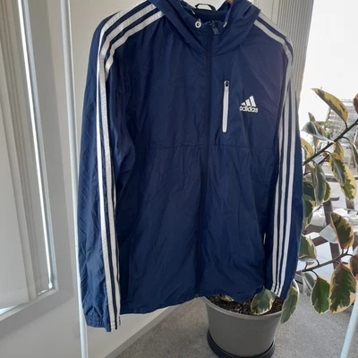 $19 • Buy Adidas Jacket Mens L Blue Full Zip Activewear 