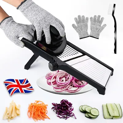 Professional Mandolin Slicer Vegetable Cutter Food Fruit Chopper Gretar Tool • £18.89