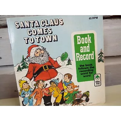 Vintage Book Santa Claus Comes To Town Paperback 1977 Peter Pan LTD Missing Reco • $6.99