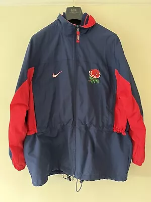 £75 • Buy Official Nike England Rugby Union Jacket - 90s Retro - Size XL