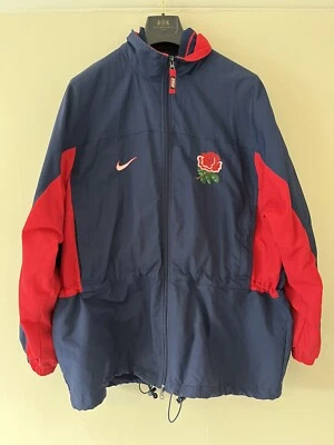 £75 • Buy Official Nike England Rugby Union Jacket - 90s Retro - Size XL