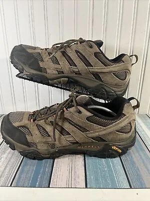 Merrell Mens Moab 2 Ventilator J06011W Brown Hiking Shoes Sneakers Size 13 Wide • $49.30
