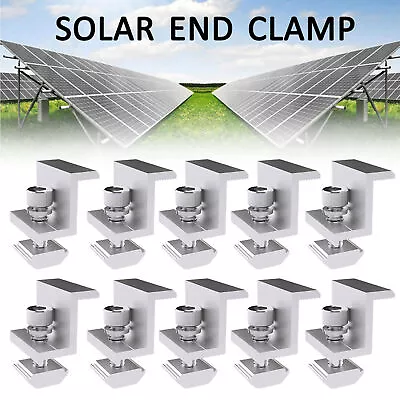Z Brackets For Solar Panels 10pcs Aluminum Solar Mount Solar Panel Roof Bracket • $42.69