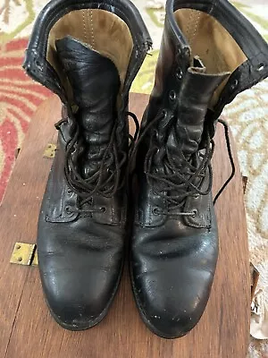 VTG 80s Addison Shoe Comp. Biltrite Black Military Combat Army Jumper Boots 8 W • $49.99