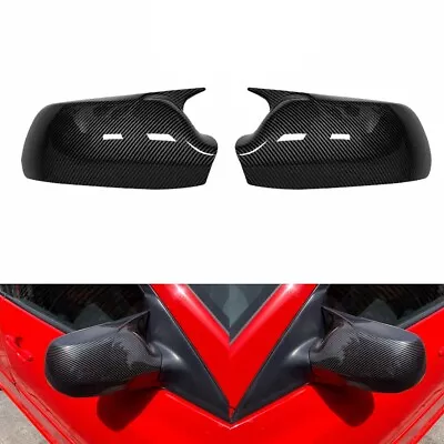 Carbon Fiber Horn Style Side RearView Mirror Cover For Mazda 3 Mazda 6 2003-2008 • $37.04