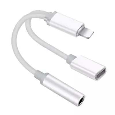 3.5mm Headphone Jack AUX Splitter Adapter And Charger For IPhone 13 12 11 X 8 7 • $4.99