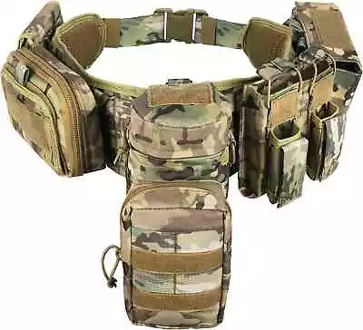 Tactical Battle Belt Military Molle War Duty Belt Law Enforcement For • $57.99