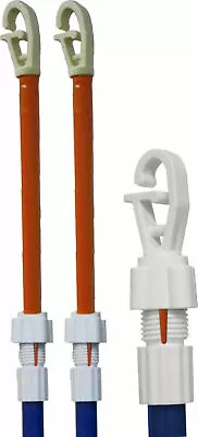 2 X Extendable Prop Line Heavy Duty Clothes Washing Pole Outdoor Support Over 2m • £8.49