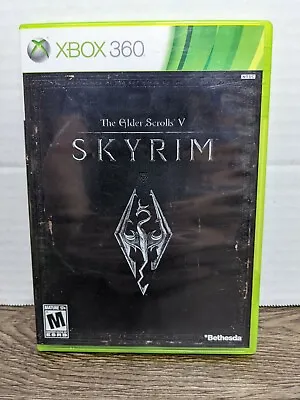 The Elder Scrolls V: Skyrim (MICROSOFT Xbox 360) COMPLETE With MANUAL & MAP • $8.99