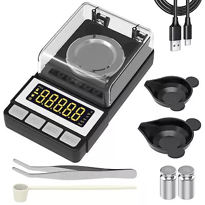 Milligram Scale 50g / 0.001g Reloading Scale With 2X 20g Calibration Weight... • $32.77