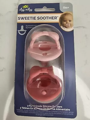 NIP Itzy Ritzy Sweetie Soother Pink Pacifier 1 SET Of 1 • $8.50