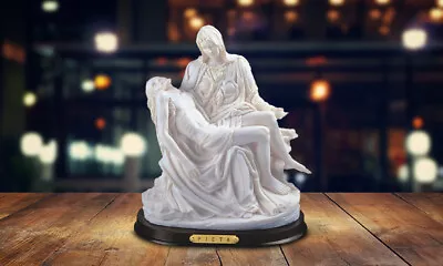 White La Pieta By Michelangelo Statue 10 H Holy Sculpture Office Decor Figurine • $53.65