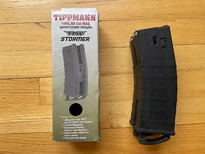 Tippmann TMC Black 20 Ball Magazine With Coupler 2 Pack Mag Fed Paintball Magfed • $43