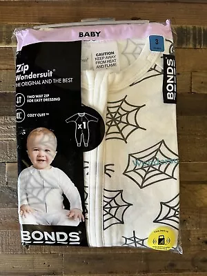 🕸️bonds Size 3•halloween Zippy•cobweb Print•new In Packet🕸️ • $19.99