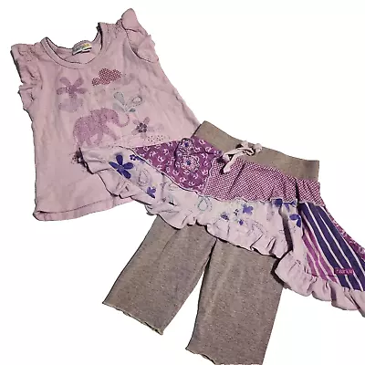 Naartjie Ellie Outfit 18-24 Months T Shirt Skort Purple • $20