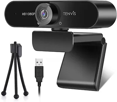 £10.95 • Buy Full 1080PHD Webcam With 120° Wide Angle Streaming Camera With Microphone&Tripod