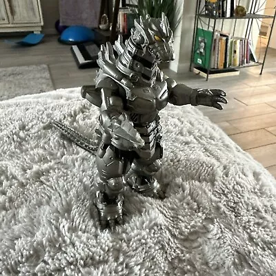 2005 Bandai 6  Tall MechaGodzilla Drill Hand Vinyl Figure Godzilla Dark Silver • $24