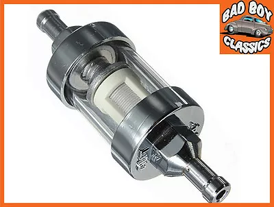 Vespa / Lambretta Mini Chrome & Glass Fuel Petrol Inline Filter 5/16  8mm  • $12.38