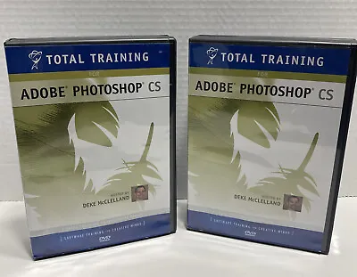 $24.99 • Buy Adobe Photoshop CS TOTAL TRAINING DVD Parts 1 And 2 Deke McClelland How-to