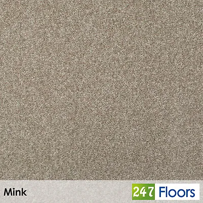 Grey Saxony Carpet Cheap Only £6.49/m² Free Delivery Bedroom Lounge Stairs Beige • £259.60