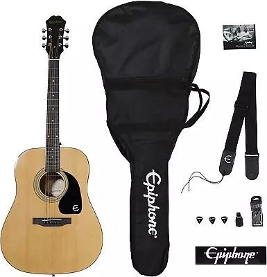 Songmaker FT-100 Acoustic Guitar Player Pack With Gigbag Strap Picks And Tune • $279.15