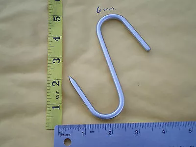 5 Heavy Duty S. Steel Meat/poultry S Hooks 5 X6mm. W/1 Pointed Hook End 2-1/4  • $20.99