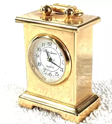 Vintage Times Sqauare Quartz Miniature Mantle Clock • $19.99